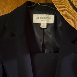 Liz Claiborne Women's black dress pants suit. Crepe and lined